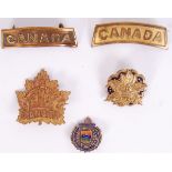 CANADIAN MILITARY BADGES