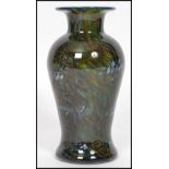 A Jonathan Harris Ironbridge studio glass baluster vase decorated in the Claude-Oscar Monet's 1840-