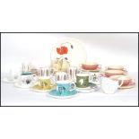 A large collection of Susie Cooper vintage ceramics to include Wedgwood and Crown Works examples