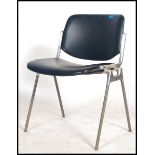 A 20th century DSC 106 stacking chair by Giancarlo Piretti for Castelli. Stamped to aluminum