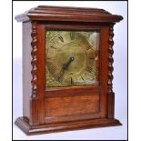 Early 20th century oak cased Bulle B electric clock having a later quartz movement but retaining the
