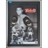 A vintage advertising point of sale holographic boxing poster for Muhammad Ali Champion being