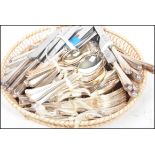 A stunning silver plated twelve person setting cutlery service, to include both starter and main