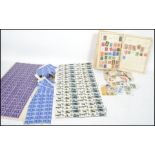 A collection of stamps to include loose, albums, sheets. To include Battle of Britain anniversary