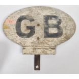 A good, rare early 20th century large GB motoring plaque badge of oversized form, believed to be