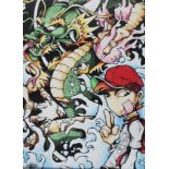 A graffiti urban art print after Bristol Street artist Cheo entitled Dragon Balls 2011 number 16/25