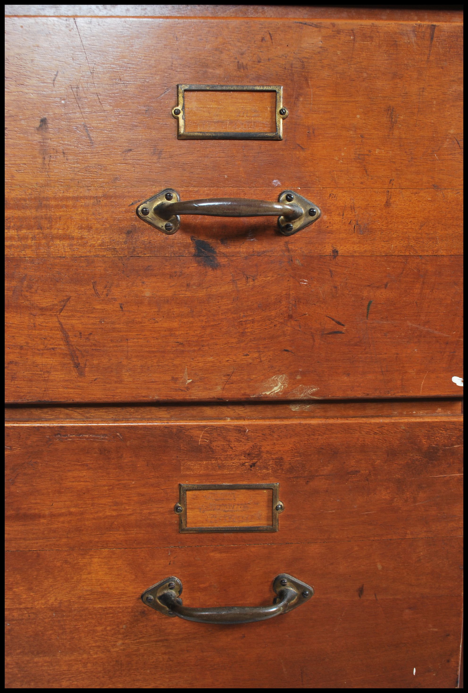 A vintage early 20th century retro industrial pre war 1920s/30s upright oak and beech wood four - Image 6 of 6