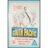 An original 1950's film poster ' South Pacific ' being set with large frame and glazed. The poster