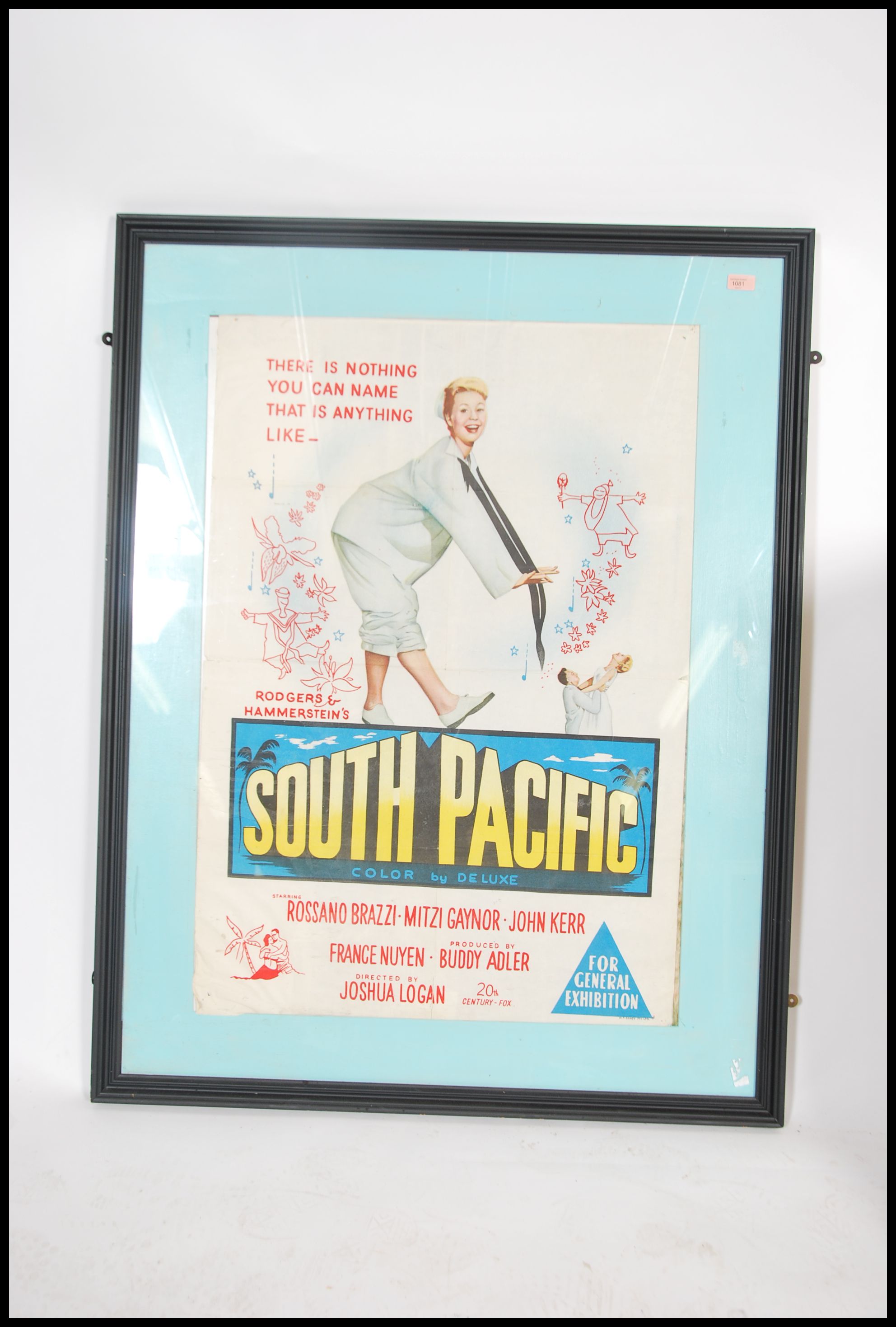 An original 1950's film poster ' South Pacific ' being set with large frame and glazed. The poster - Image 2 of 2