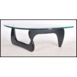 After Isamu Noguchi for Heal's furniture, Isamu Noguchi coffee table comprising of two shaped