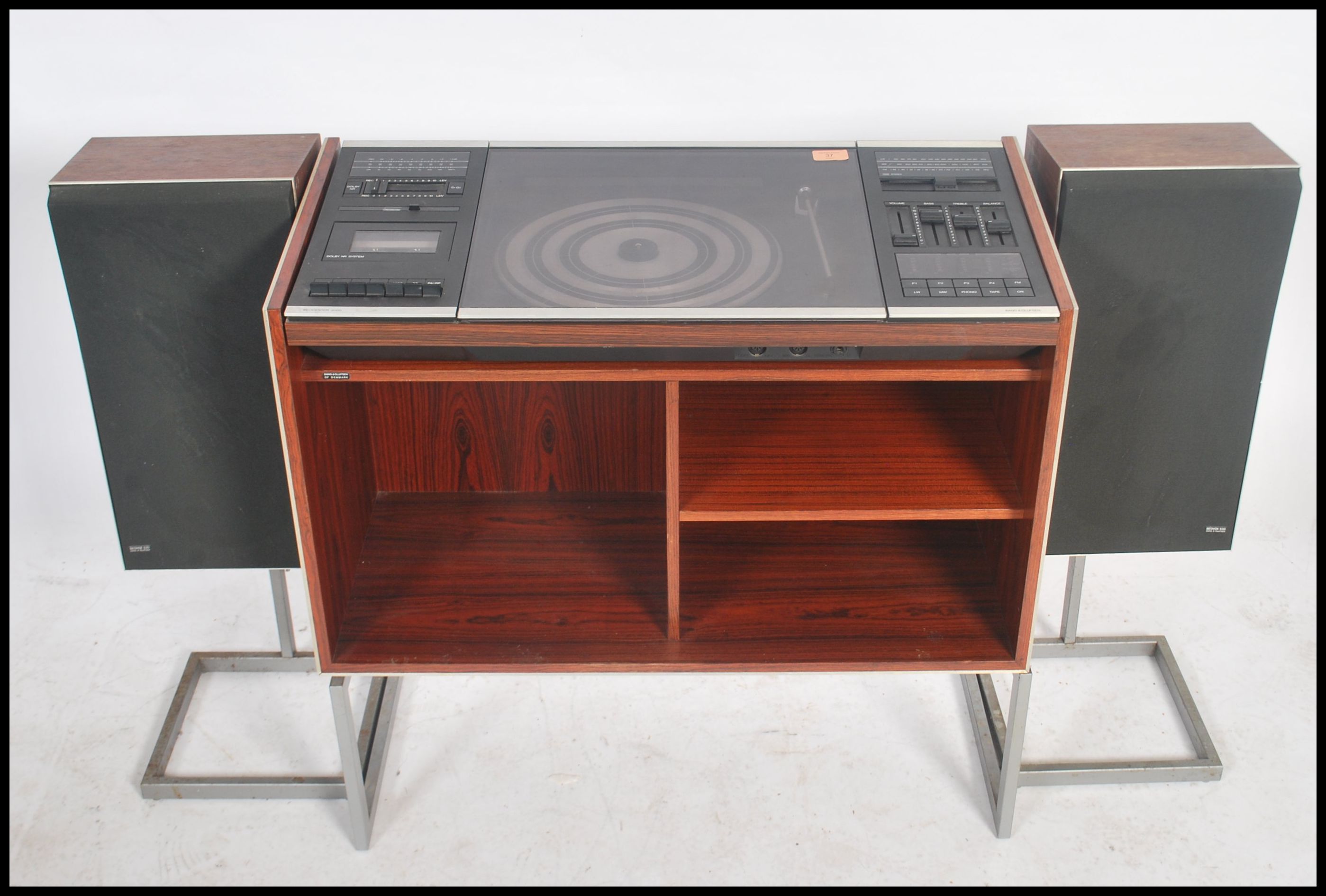 A good Bang & Olufsun 1970's retro hi-fi system set within the rare B&O stand complete with beovox - Image 2 of 6