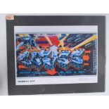 A graffiti urban art  print after Bristol Street artist Banksy entitled The New Pollution Class 1998