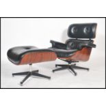 After Charles and Ray Eames for Herman Miller Lounge chair. Originally manufactured for Herman