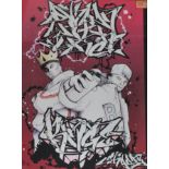 A graffiti urban art print after Bristol Street artist Shade entitled Down With The Kings 2013 5/5