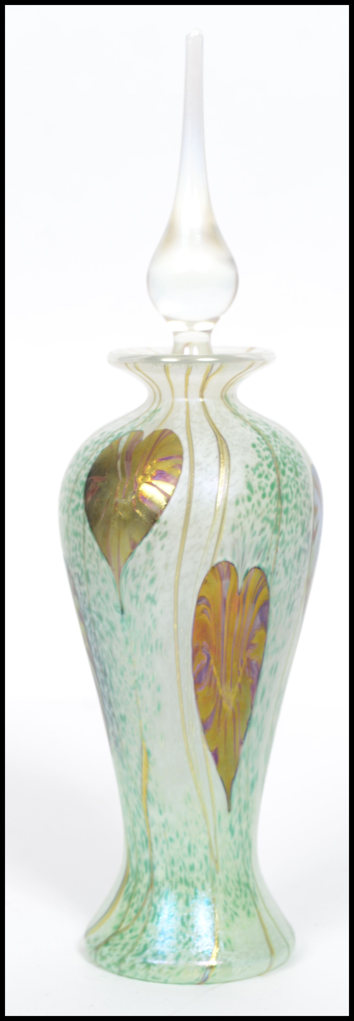 An Okra studio glass limited edition perfume bottl - Image 2 of 8