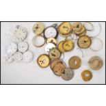 A good collection of vintage pocket watch movement