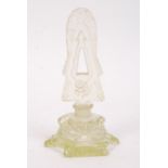 A believed 19th century faceted cut Uranium glass