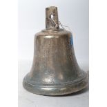 A large 20th century cast iron / bronze ships bell