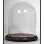 A large / tall 19th century glass Victorian dome s
