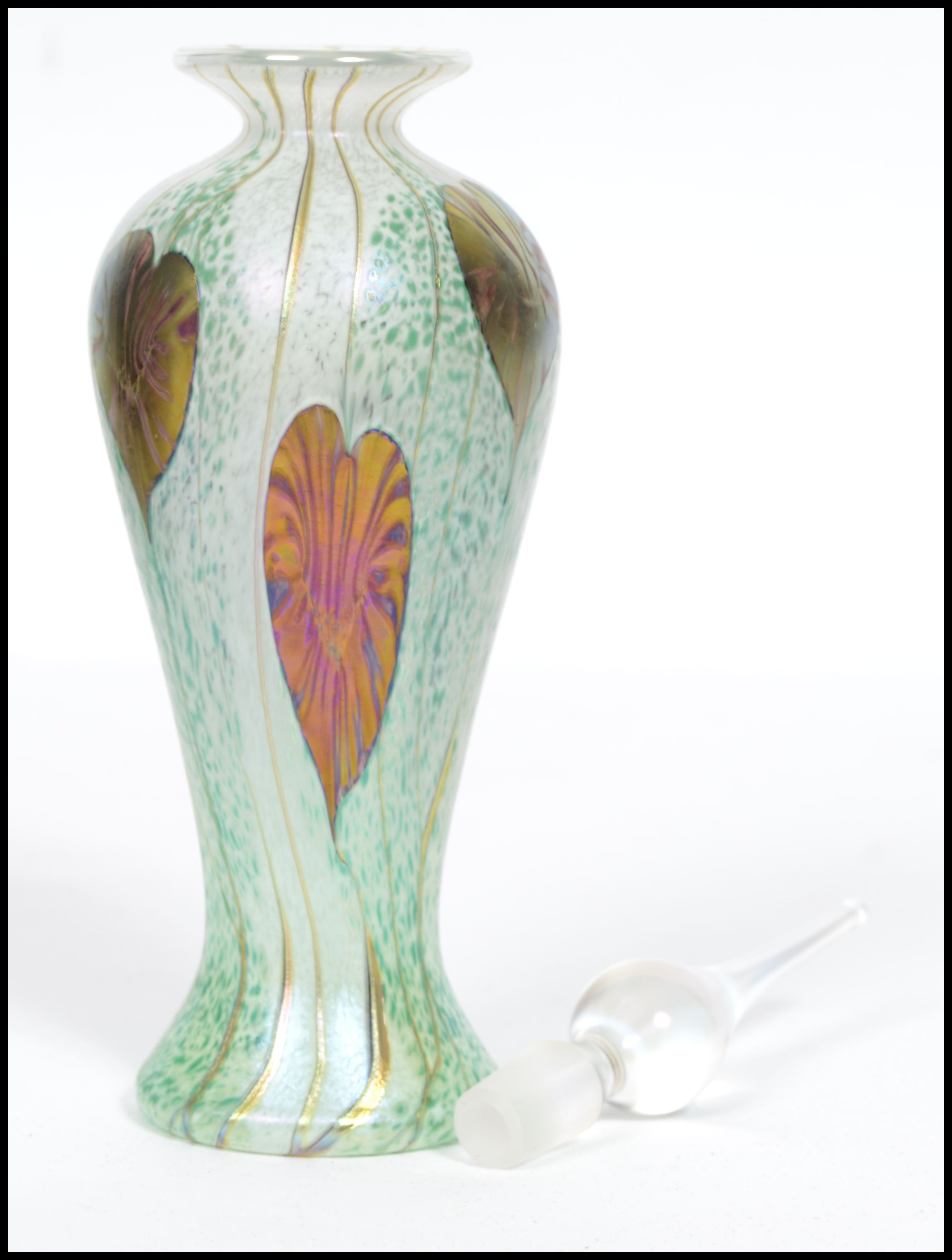 An Okra studio glass limited edition perfume bottl - Image 6 of 8