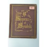 ' A Sequence of Symbols ' 19th century gilt tooled book of plates including many chomo lithograph