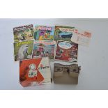 A vintage 20th century retro View-Master slide viewer complete in original box along with a quantity