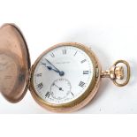 A vintage Prestex Lever 15 jewel hunter pocket watch , the dial marked for Prestons Ltd having