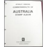 Australia Stamps: A printed SG album 1913 Roos to 1989 plus a few AAT, please see images.