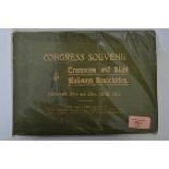 1912 Illustrated souvenir book of THE TRAMWAYS AND LIGHT RAILWAYS ASSOC Congress in Swansea. Inc a