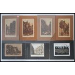 A collection of 19th century lithgraph print engravings to include Mary Le Port. Garricks Head and