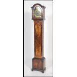 A good Walnut 18th century Queen Anne style cased grandmother clock, fitted eight day movement