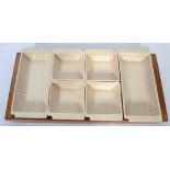 A vintage / retro 20th century Susie Cooper ceramic set of six sectional crudities / dips dishes