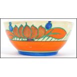 A Clarice Cliff ' Fantastique ' in the Lily pattern ( 1929 ) bowl by Wilkinson Ltd circa 1930's,