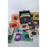 A good collection of vintage 45rpm 7" vinyl records to include several Motown records to include