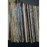 A collection of vinyl long play records predominately classical from Mozart to Beethoven along