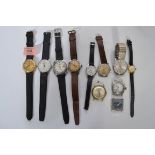 A collection of vintage watches to include three Sekondas, Sceintec, Ingersol, Tavannes, Regency,