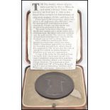 A Bicentenary 1928 bronze model - Joseph Fry 1728 - 1787 issued to staff members, the one complete