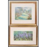 A group of three framed and glazed oil on board paintings by Allan Morgan of  landscape scenes, each