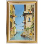 A 20th century framed oil on board painting in the manner of Doyly John. The painting of a