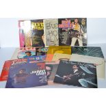 A collection of vinyl long play / Lp album records mainly early Rock 'N' Roll artists to include