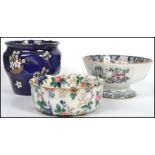 A collection of 19th century and other ceramics to