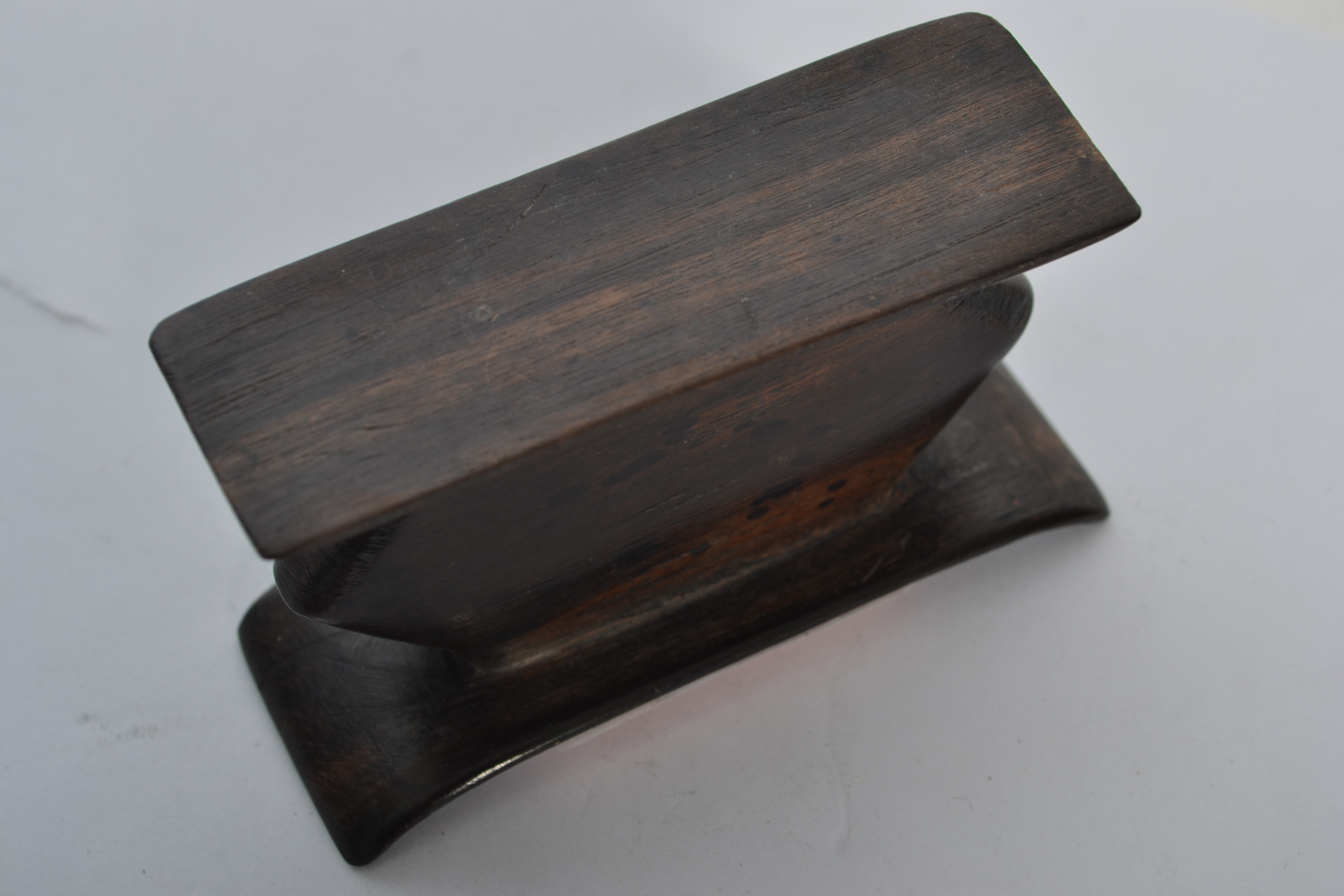 A 20th century hardwood miniature ashanti stool - - Image 3 of 3