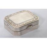 A 19th century silver hallmarked pill / patch box