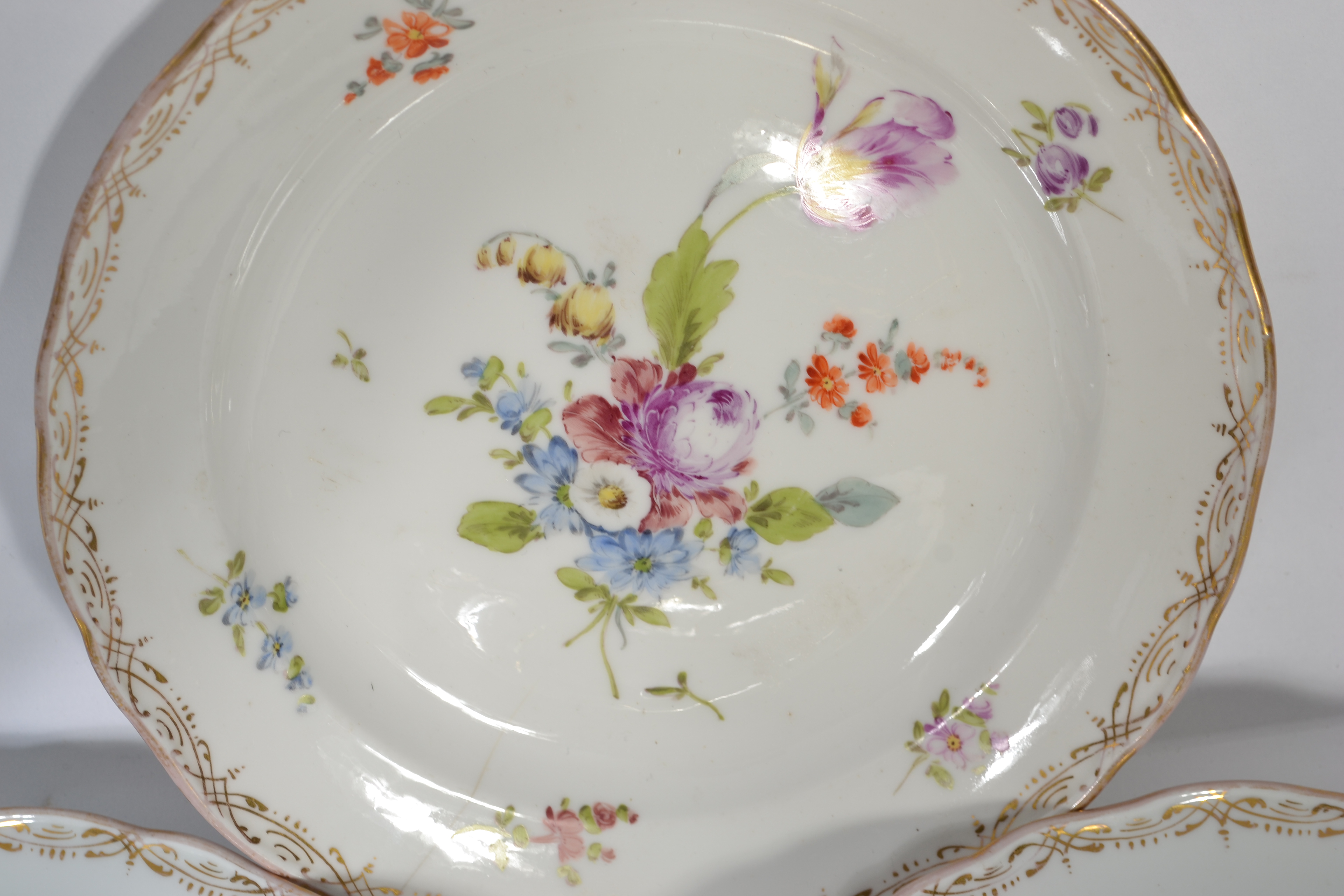 A set of four late 19th century Meissen porcelain - Image 2 of 4