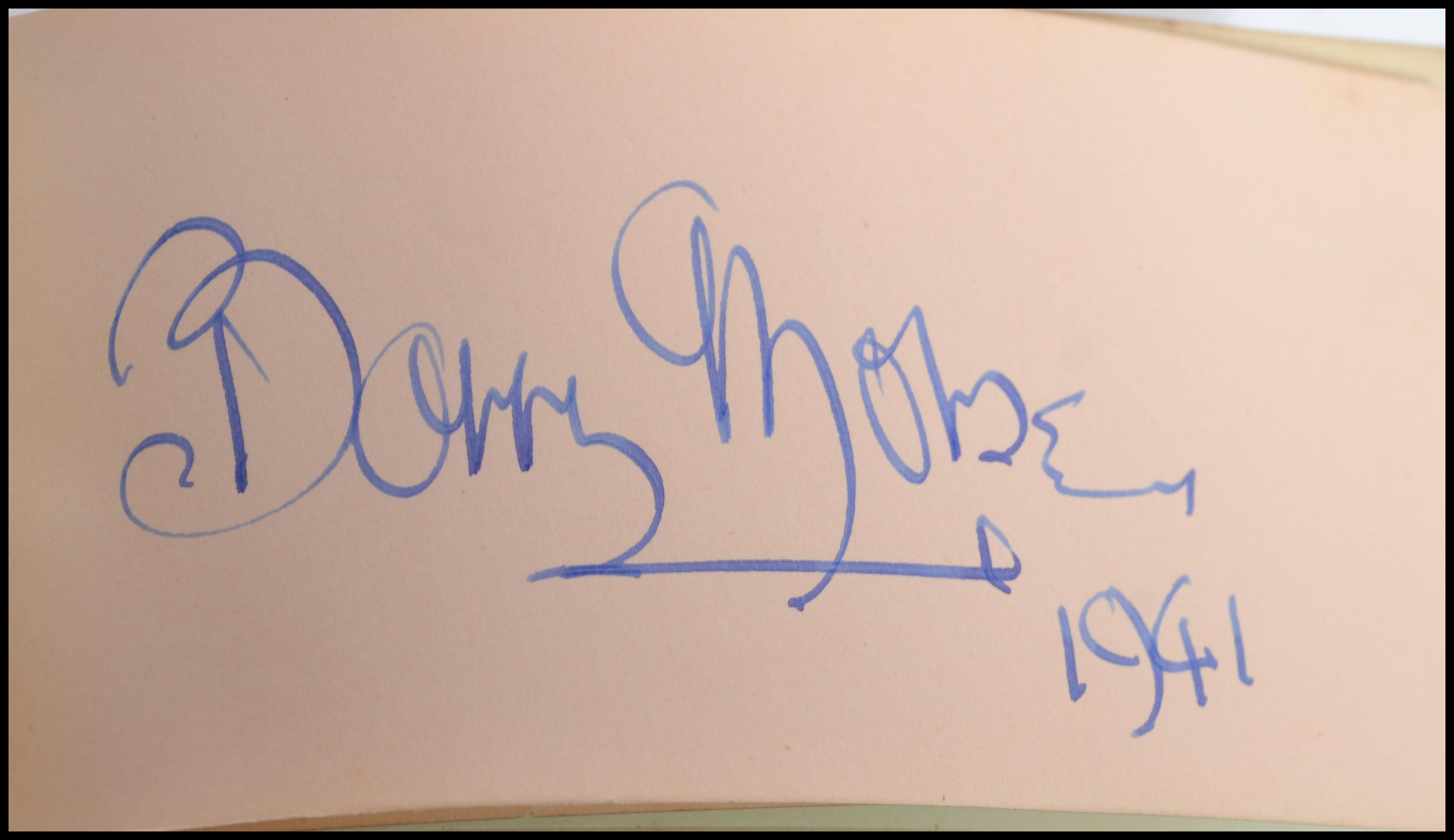 Autograph Book; a good likely c1940's autograph book - featuring many stars of film / radio. Most - Image 14 of 23