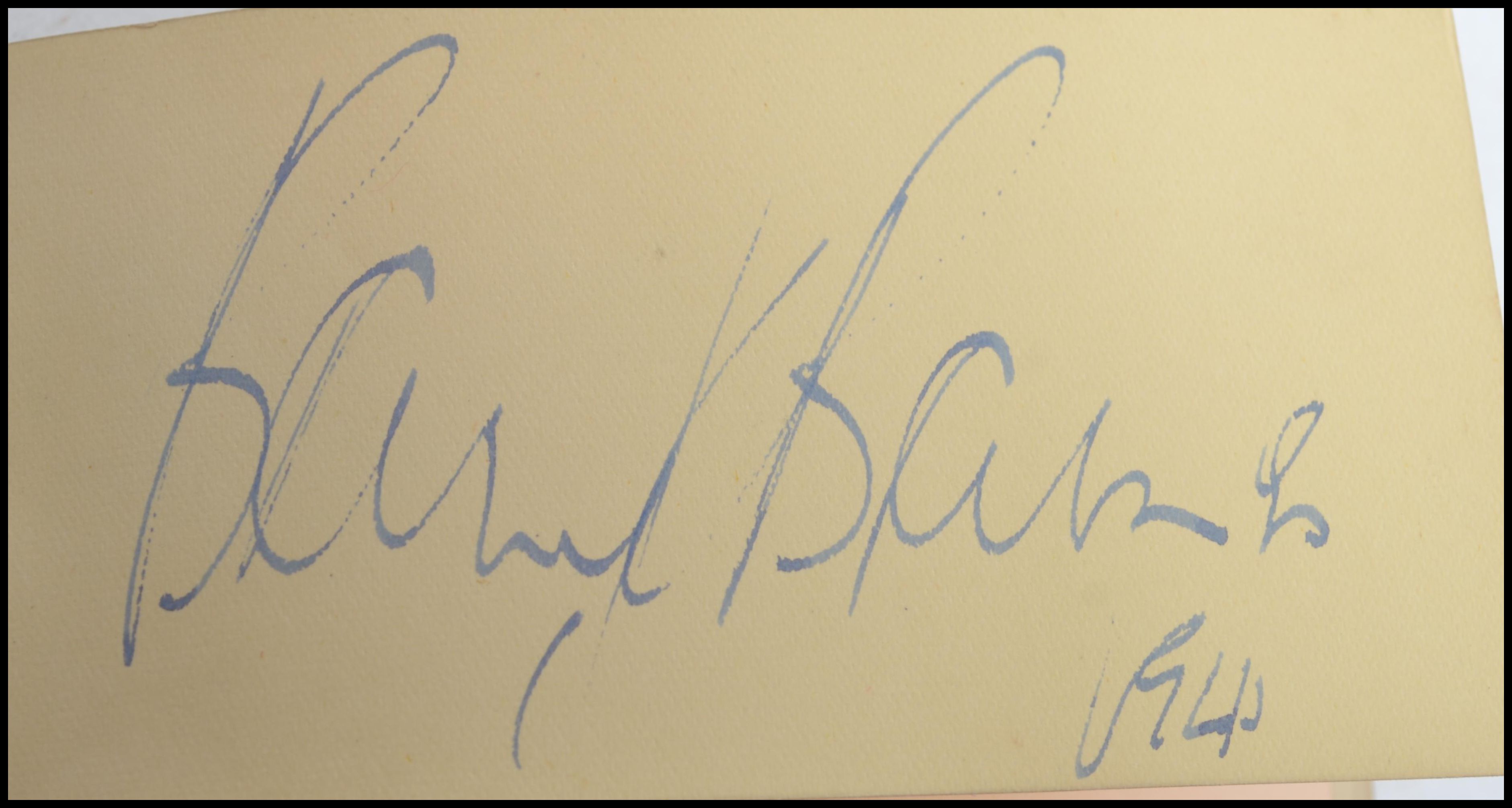 Autograph Book; a good likely c1940's autograph book - featuring many stars of film / radio. Most - Image 13 of 23