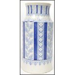 An early 19th century, possibly Masons - Miles Mason's blue and white cylindrical Staffordshire vase