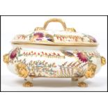 A large believed 19th century Royal Crown Derby Tureen with the lid in a decorative Imari type