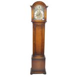 An early 20th century longcase / grandfather clock having a fabulous three train movement chiming on