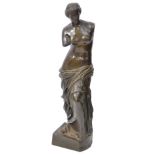 A stunning large bronze sculpture of ' Aphrodite at Milos ' or ' The Venus de Milo ' standing in